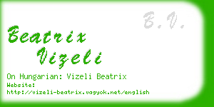 beatrix vizeli business card